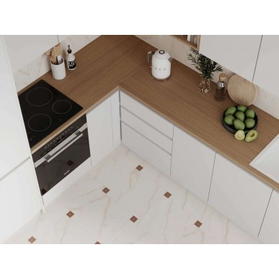 Керамогранит Фальшмозаика MO01 Melody White Grids неполированный 39.8x39.8