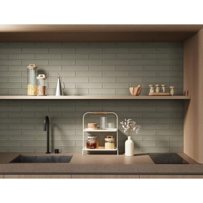 Плитка KM26371 Медина 2 оранжевый матовый структура 6x28,5x1