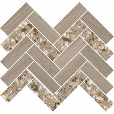 Мозаика T042/SG5269 Монтиони мозаичный коричневый светлый 34x35,5