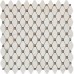Мозаика PIX284 Bianco Dolomite, Cinderella Grey из мрамора полированная 39x24 286х295x7