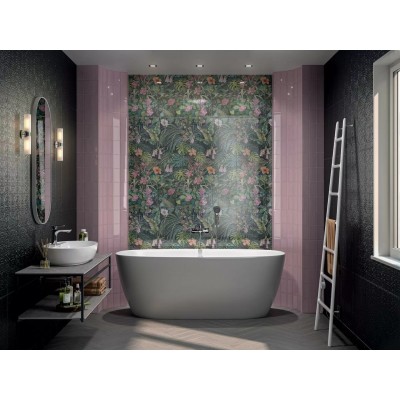 Плитка BLB050 Бордюр Багет Альвао черный матовый 20х5