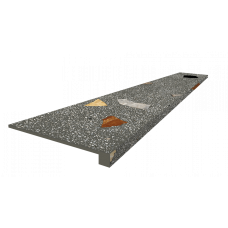 Ступени 620070002370 Palladio Black Scalino Front 33x120