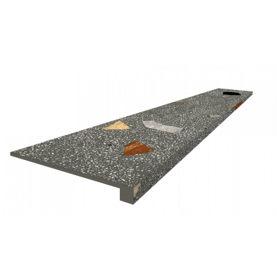 Ступени 620070002370 Palladio Black Scalino Front 33x120