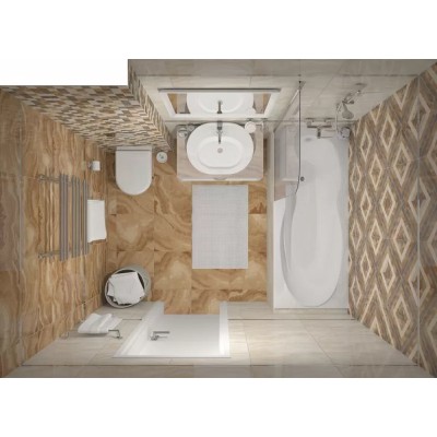 Плитка 34024 Prime чёрный 25х50