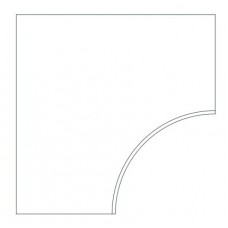 Керамогранит 620090000795 Drift White Bordo Curvilineo Round 30 60x60