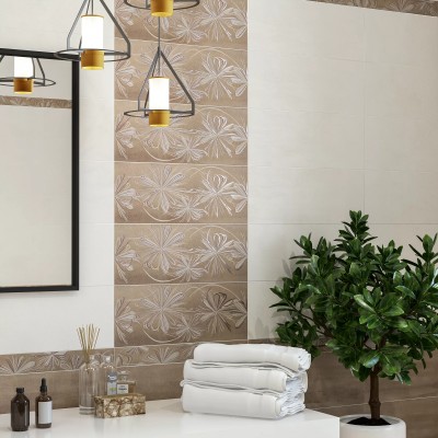 Плитка 587902001 Декор Sonnet Grey Flower 20,1х50,5