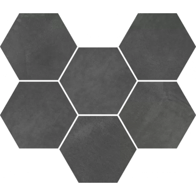 Мозаика 620110000190 Continuum Petrol Mosaico Hexagon 25x29