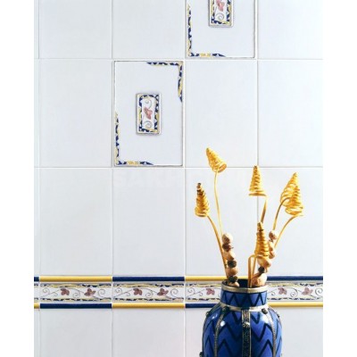 Плитка 6600 Белая блестящая 25х40