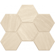 Мозаика Мозаика GB01 Gabbro Hexagon неполированная 25x28.5