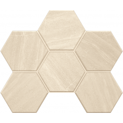 Мозаика Мозаика GB01 Gabbro Hexagon неполированная 25x28.5