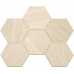 Мозаика Мозаика GB01 Gabbro Hexagon неполированная 25x28.5