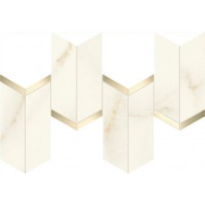 Мозаика AF8W Marvel Calacatta Apuano Mosaico Chevron Lappato 19,2x46,3