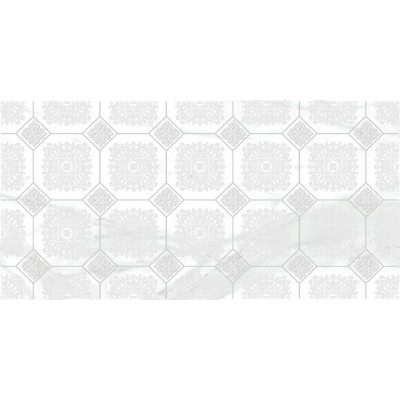 Плитка Декор Olimpus Grand белый 25х50