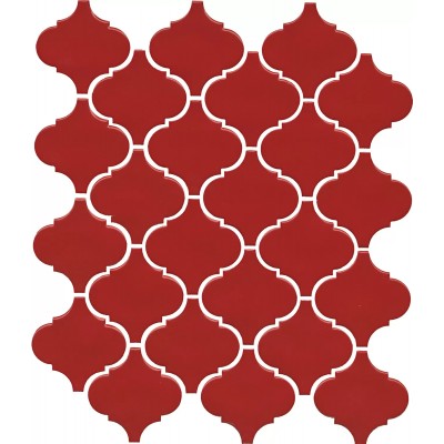 Плитка 65013 Авейру мозаичный красный глянцевый 26х30