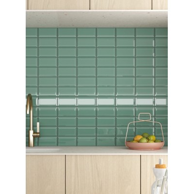 Плитка 14249 Metro Black Gloss 7,5x30