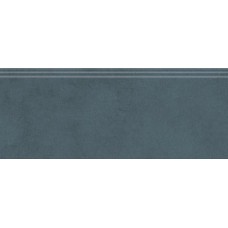 Плитка FMF019R Плинтус Чементо синий тёмный матовый обрезной 30x12