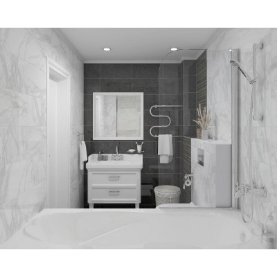 Плитка 34030 Olimpus чёрный 25х50