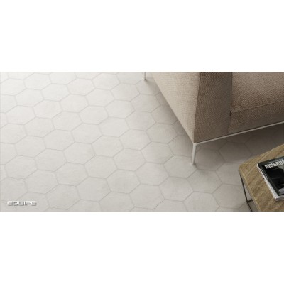 Керамогранит 22092 Hexatile Cement White 17,5x20