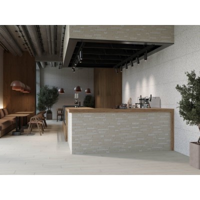 Мозаика Мозаика KW02 Kraft Wood Light Grey Hexagon структурированный 25x28,5