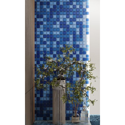 Мозаика Royal blue (стекло) 4*25*25 300*300