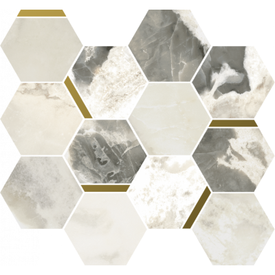 Мозаика 620110000227 Stellaris Dover Light Mosaico Chic Nat 28.3x32.8