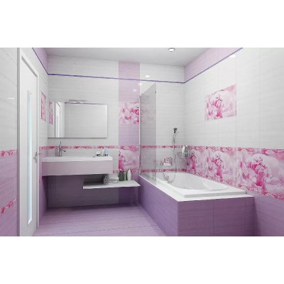 Плитка Бордюр рельефный Peony br1020D281-1 20х10