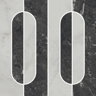 Керамогранит KMD2HID013GR Декор Тубкаль наборный матовый обрезной 30x30x0,9