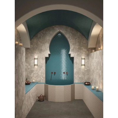 Плитка KMD2SRB001BN Декор Риад белый глянцевый 13,5x7,8x0,9