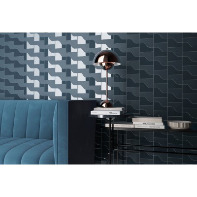 Плитка 28857 Curve Grey Matt 8,3x12