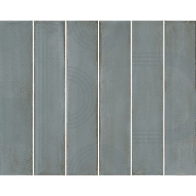 Плитка KMP3STA002RN6X Панно Мажорель голубой глянцевый (из 6 частей 6х28,5) 36x28,5x1