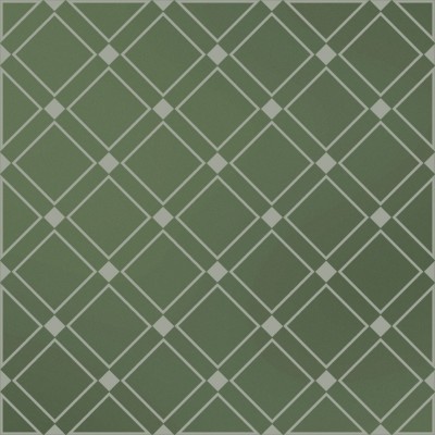 Плитка KMD3STA015GN Декор Бахия 1 зелёный глянцевый 9,8x9,8x0,7