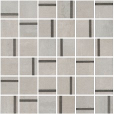 Мозаика MM13130 Декор Гварди 1 мозаичный серый светлый матовый обрезной 30x30x0,9