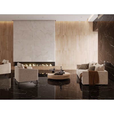 Керамогранит MOGXL6001 Marble Black полированный 80x160x9