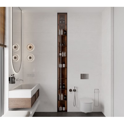 Керамогранит LP6012G0621R Festa Grafite тёмно-серый глянцевые чернила 59,5х119,1