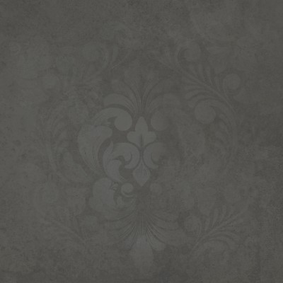 Керамогранит KM4040G0091N Хадду серый тёмный матовый декорированный 40,2x40,2x0,8