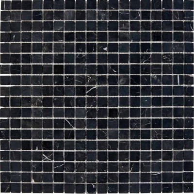 Мозаика PIX244 Nero Marquna из мрамора полированная 15x15 305х305x4