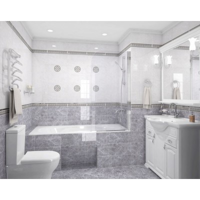 Плитка Afina Бордюр серый 56-03-06-425 5х40