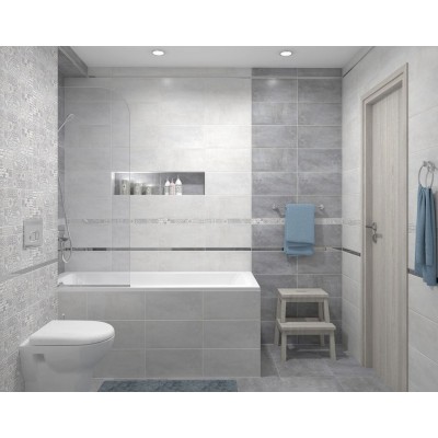 Плитка Bastion мозаика серый 08-00-06-453 20х40