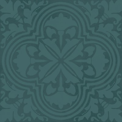 Плитка KMD3STA004BN Декор Фес бирюзовый тёмный глянцевый 15x15x0,77