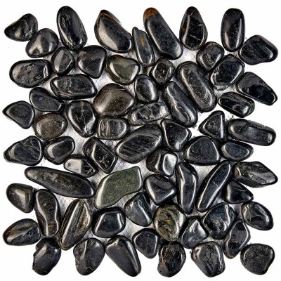 Мозаика PIX264 из гальки Blaсk stone 30.5х30.5