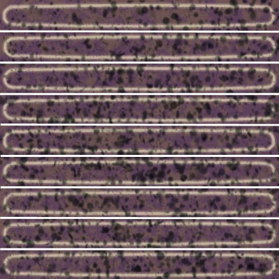 Плитка KMD2SOB005BN Декор чипсет Далия фиолетовый глянцевый 20x20x0,95