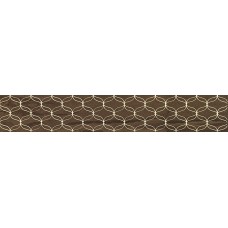 Плитка Ethereal Бордюр коричневый К944347 (K083596) 10х60
