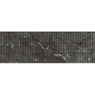 Плитка KM3090B0170R Тубкаль чёрный глянцевый структура обрезной 30x89,5x1,05