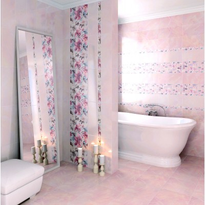 Плитка MM7138 Кенсингтон зеленый мозаичный 20*50 декор