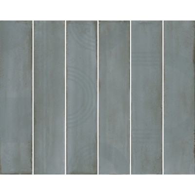 Плитка KMP3STA002RN6X Панно Мажорель голубой глянцевый (из 6 частей 6х28,5) 36x28,5x1