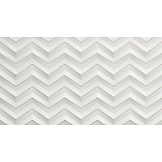 Плитка 600080000407 3D White Chevron Glitter Matt/3Д Вайт Шеврон Глиттер Матт 30.5x56