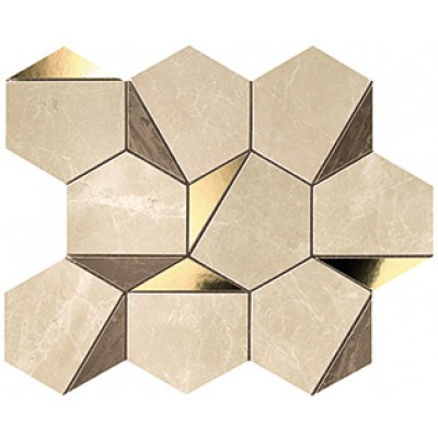 Плитка 9EHS Marvel Gold Hex Sable-Brown 25.1x29
