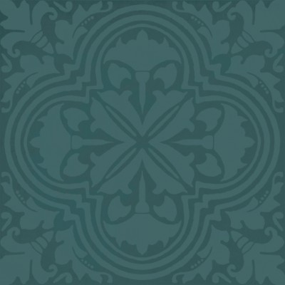 Плитка KMD3STA004BN Декор Фес бирюзовый тёмный глянцевый 15x15x0,77