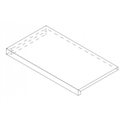 Ступени 620070802279 Rinascente Grey Scalino Angolo Dx LASTRA 20mm 33x60
