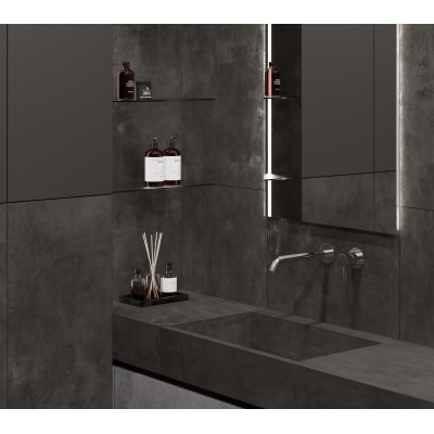 Керамогранит LP6012G0621R Festa Grafite тёмно-серый глянцевые чернила 59,5х119,1